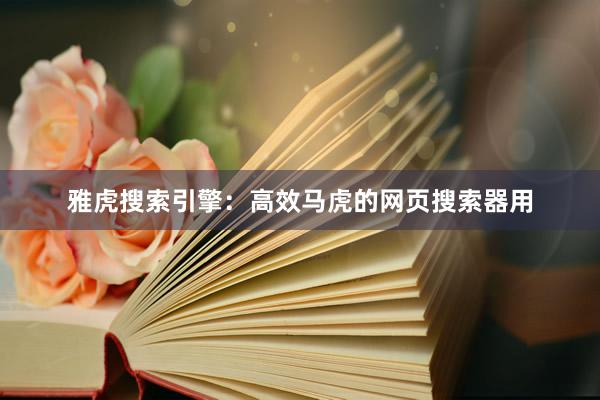 雅虎搜索引擎：高效马虎的网页搜索器用